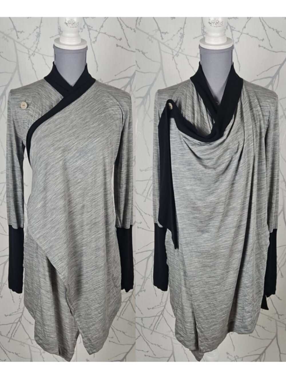 Icebreaker Colorblock 100% Merino Wool Jersey Drape Bliss Wrap